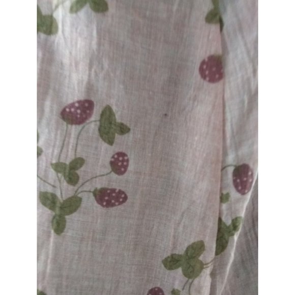 Ian Mosh Old Pink & Ecru Ruffle Halter Peasant style strawberry Dress Size 2 - Picture 10 of 12